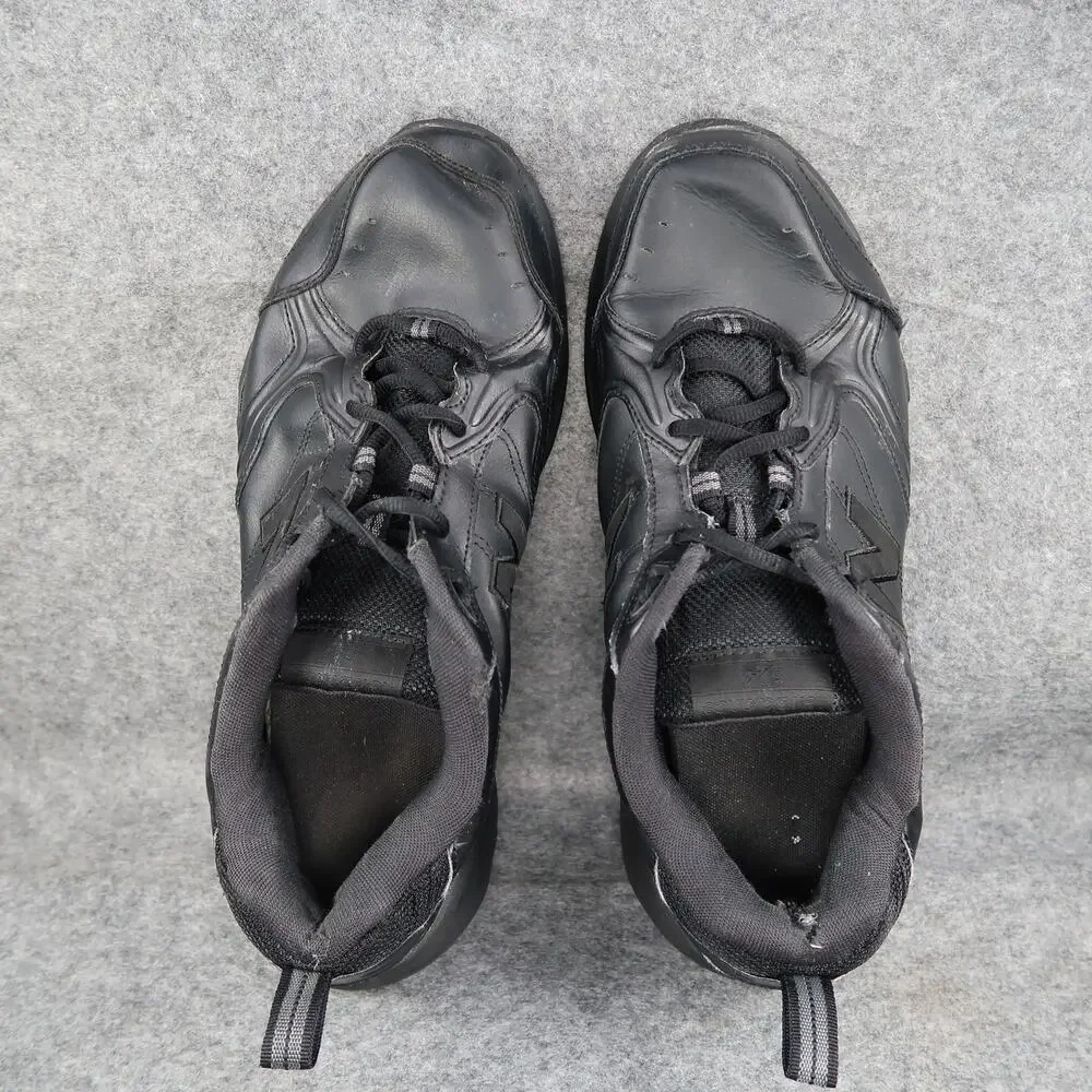 New Balance Shoes Mens 13 Athletic Trainers 624 Active Sneaker Black Leather 4E
